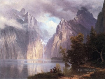  nevada Lienzo - Escena en Sierra Nevada Albert Bierstadt
